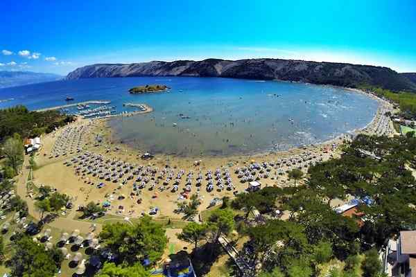 Paradiesstrand- Rab, Kroatien